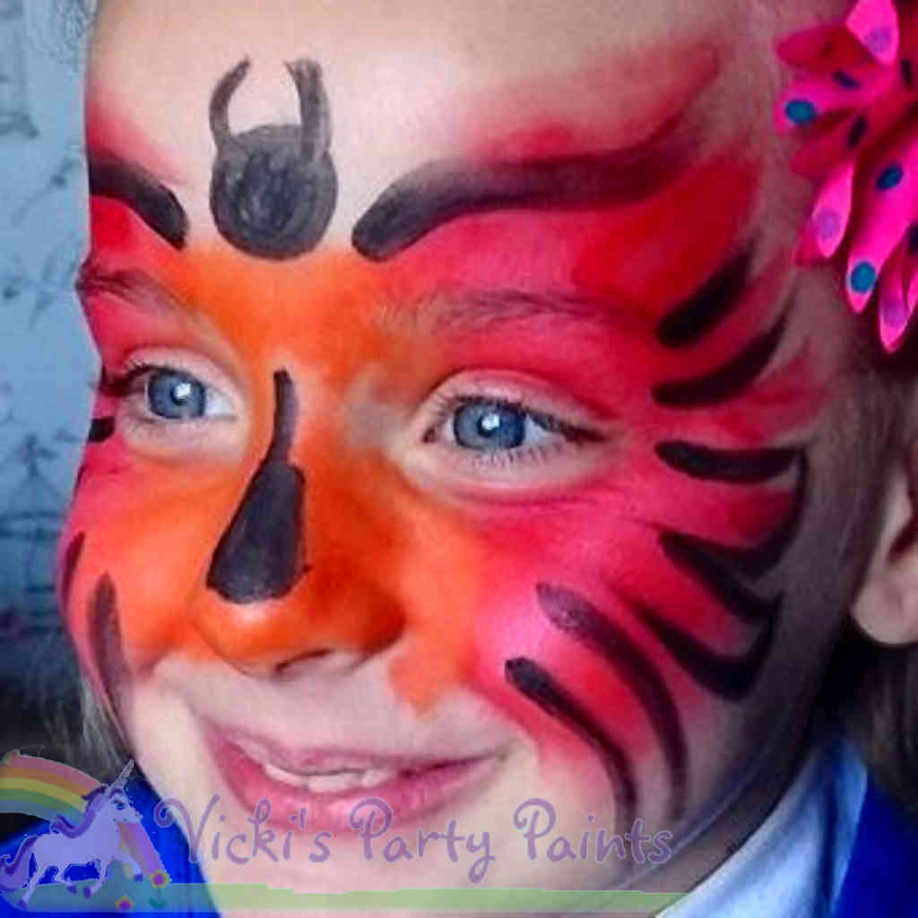 Butterfly childs facepainting