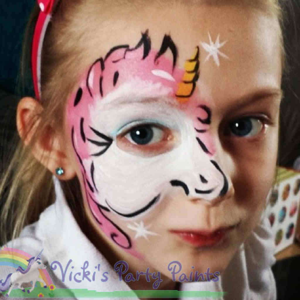 unicorn childs facepainting