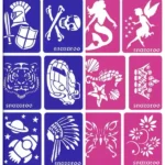 childrens facepainting stencils