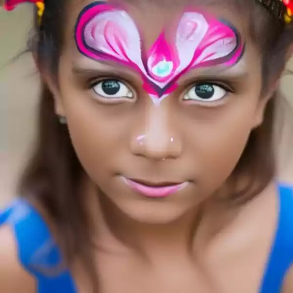 face painting from a childs perspective